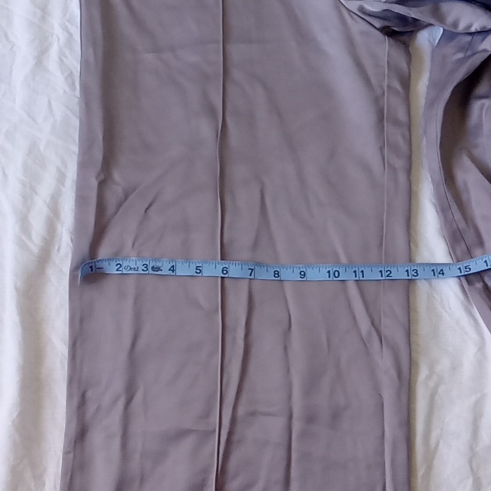 Zara Women's Wide Leg Bohemian Trousers Pants Gray Size L - Picture 8 of 9